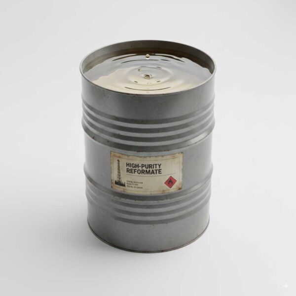Side view of reformate with label details