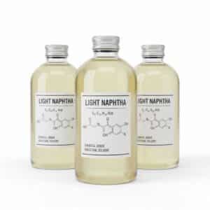 Light Naphtha in standard container with molecular formula and chemical structure