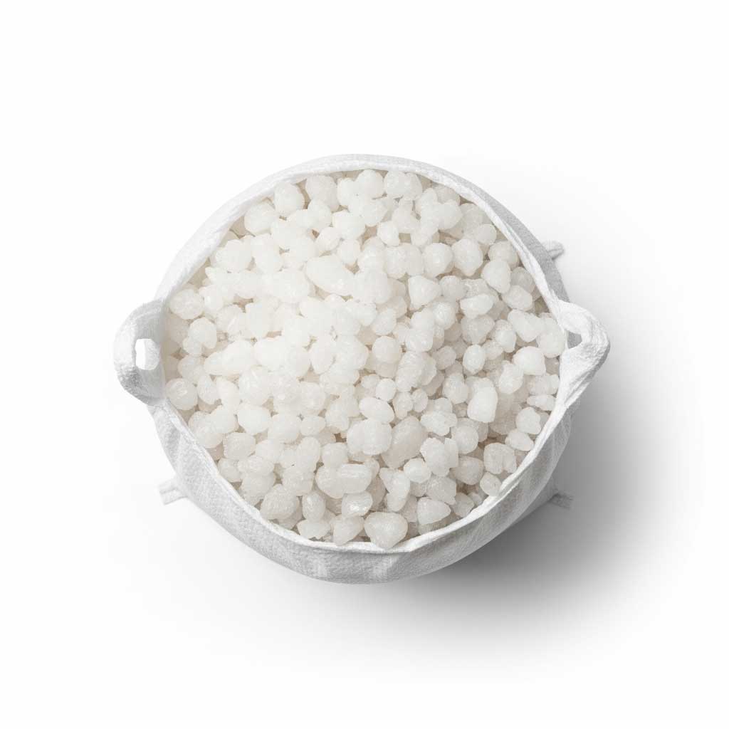 Top view of Ammonium Nitrate crystals in the bag