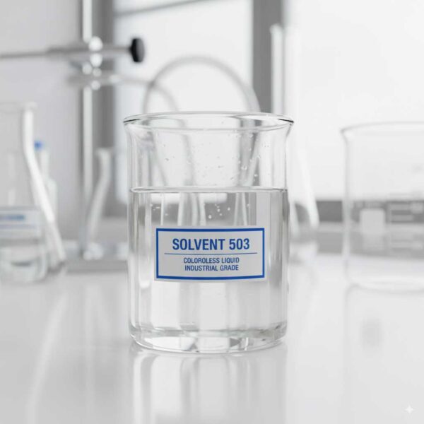 مایع-بی‌رنگ-حلال-503-در-ظرف-شیشه‌ای