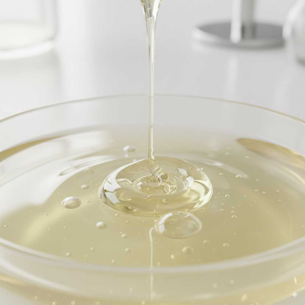 Close-up-texture-of-Cocamide-MEA-viscous-liquid